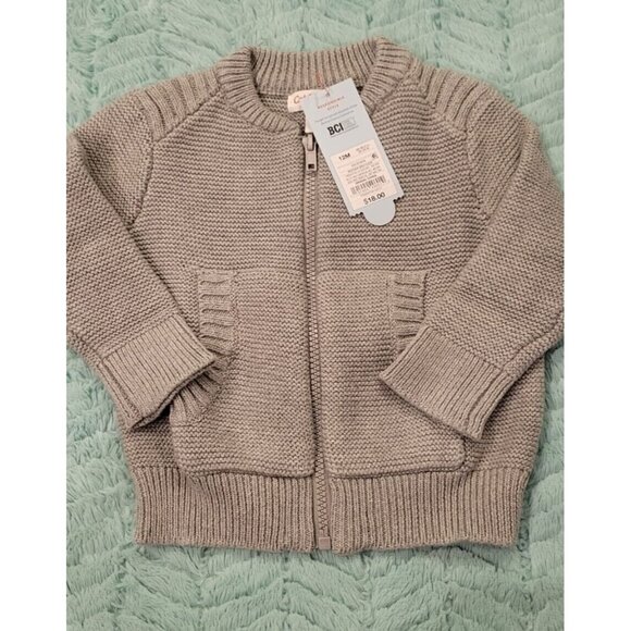 Cat & Jack Other - CAT AND JACK SWEATER BABY BOY SIZE 12 M GRAY